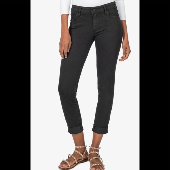 KUT from Kloth Catherine Boyfriend Black Cords 4 - Picture 1 of 6